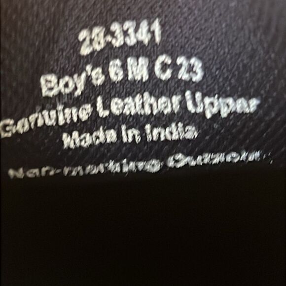 Johnston & Murphy Activate Black Leather Lace Up U Throat Shoes Boys Size 6 NIB - Picture 9 of 9